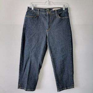 Not Your Daughter Jeans Womens Blue Mid Rise Relaxed Fit Capri Jeans Size 10